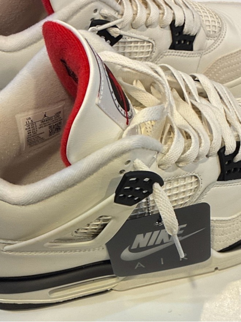 Jordan Men’s White and Red Athletic Basketball Shoes - Picture 6 of 7
